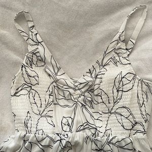 White floral Torrid dress.